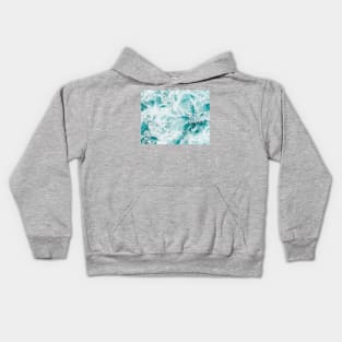 Calypso Deep Sea Foam Waves Kids Hoodie